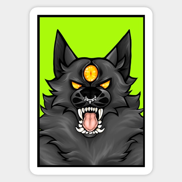 Wolf. Sticker by Gravedoggo